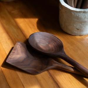 Wooden Utensils: LARGE SERVING SET | WALNUT