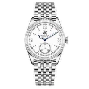 Best Sellers: Beverly Hills Polo Club Blue Steel White Dial Silver Watch BP3890X.330