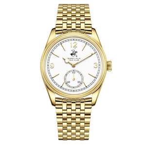 Best Sellers: Beverly Hills Polo Club White Dial All Gold Watch BP3890X.130