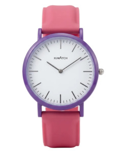 Summer Sale: XuwAtch White Dial Pink Silicon Rubber Band Watch