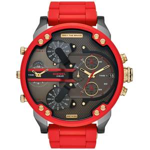 Diesel Mr Daddy 2.0 Two-Hand Red Stainless Steel Watch DZ7430