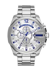 Diesel: Diesel Mega Chief Chrono All Silver Men's Watch DZ4477