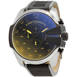 Diesel Mega Chief Quartz Black Iridescent Dial Men's Watch DZ4523