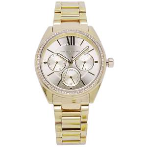 Michael Kors: Michael Kors Slim Runway Three-Hand Gold-Tone Women's Watch - MK7090