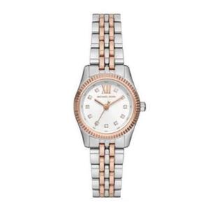 Michael Kors: Michael Kors Lexington Three-Hand White Dial Two Tone Steel Strap Watch for Women - MK4817