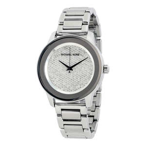 Michael Kors Mens Watches: Michael Kors Kinley Diamond Pave Silver-Tone Men's Watch - MK5996