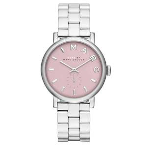 Marc By Marc Jacobs Baker Pink Dial  Silver Watch MBM3280