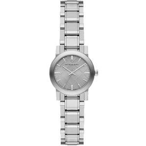 Burberry The City Check Stamped Dial Grey Dial & Silver Women's Watch BU9229