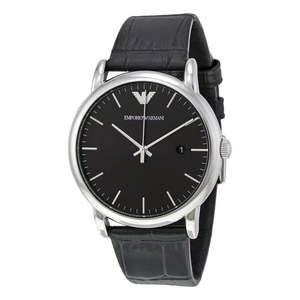 Emporio Armani: Emporio Armani Luigi Black Dial Men's Watch AR2500