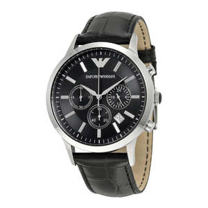 Emporio Armani: Emporio Armani Chronograph Black Dial Men's Watch AR2447