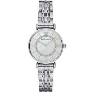 Emporio Armani Womens Watches: Emporio Armani Gianni T-Bar Silver Women's Watch - AR1908