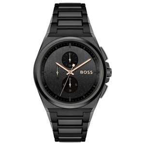 Hugo Boss: Hugo Boss Steer Chronograph Black Dial Men's Watch - 1514068