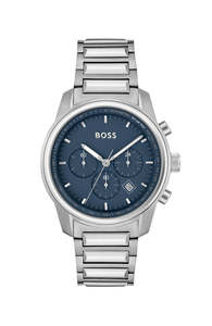 Hugo Boss Mens Watches: Hugo Boss Trace Blue Dial Men's Watch 1514007