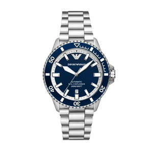 Mens Watches: Emporio Armani Sea Explorer Automatic Stainless Steel Watch AR60087