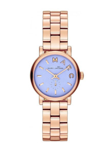 Marc By Marc Jacobs Baker Blue Dial Rose Gold Steel WatchMBM3285 Women's Watch