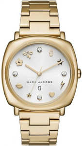 Marc Jacobs Mandy White Dial Gold Steel Strap Women's Watch - for Women - MJ3573
