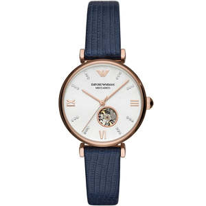 Emporio Armani Gianni T-Bar Meccanico Rose Gold Women's Watch - AR60020