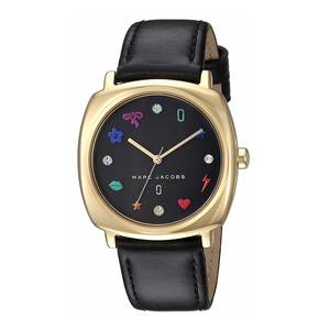 Marc Jacobs Mandy Black Dial Gold Women's Watch - MJ1597