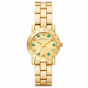Marc By Marc Jacobs: Marc By Marc Jacobs Amy Multi Color Crystal Gold Tone Women's Watch - MBM3218