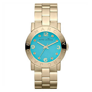 Marc By Marc Jacobs Amy Dinky Blue Dial Gold Women's Watch - MBM3229