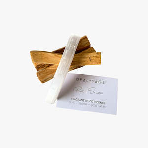 Opal Sage: Palo Santo Smudge Kit