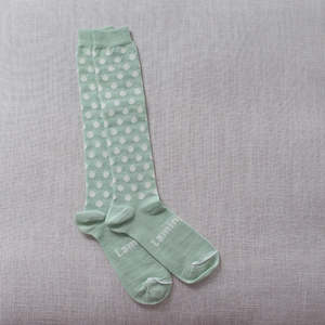Baby And Child Clothing: Pistachio Children's Merino Knee High Socks