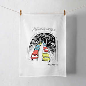 Coolest Capital: Wellington Book Tooting Tunnel Tea Towel