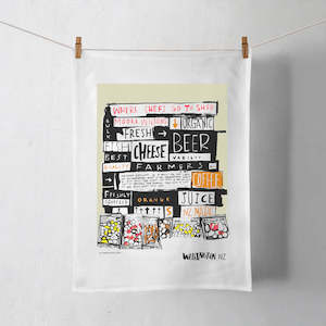 Wellington Nz Book Tea Towels: Wellington Book Moore Wilson Tea Towel