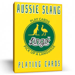 Live Laugh Learn: Aussie Slang Lingo Playing Cards