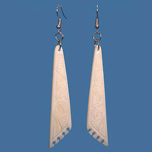 Jewellery: Bone Drop Earrings with Detail