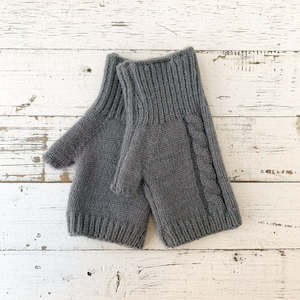 Fingerless Single Cable Gloves