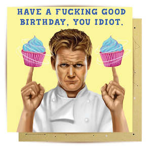 Greeting Cards: Gordon Cupcakes Birthday - Greeting Card