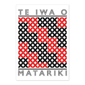 Te Iwa O Matariki - Greeting Card