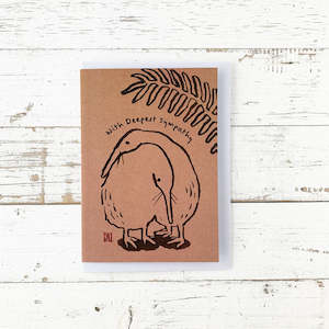 Greeting Cards: Two Kiwi With Deepest Sympathy - Greeting Card
