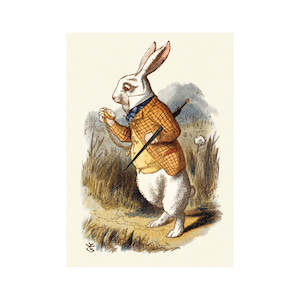 Easter: The White Rabbit - Greeting Card