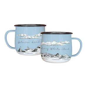 Fathers Day: NZ Mountains Enamel Mug