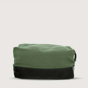 Smellies Grooming: Toiletry Bag - Olive Canvas