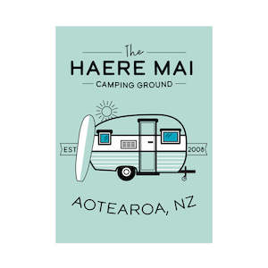 Around The House: Tea Towel Haere Mai Teal