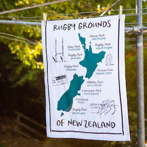 Around The House: Tea Towel Rugby Grounds of New Zealand