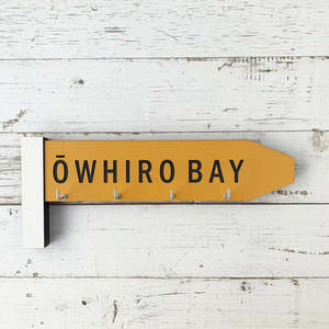 Give Me A Sign Ōwhiro Bay Key Holder