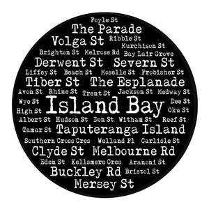 Restickable Island Bay Street Names