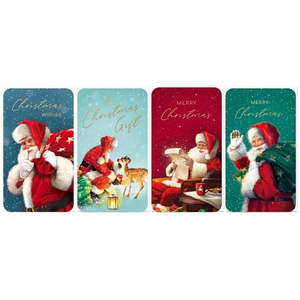 Santa Money Wallet 4pk