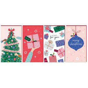 Christmas Money Wallet 4pk