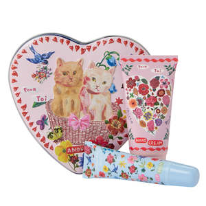 Skin Care And Grooming: Nathalie Lete Hand & Lip Heart Shaped Tin