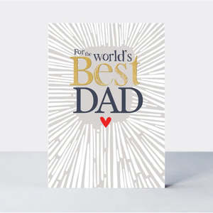 No 1 Dad: For The World's Best Dad - Greeting Card