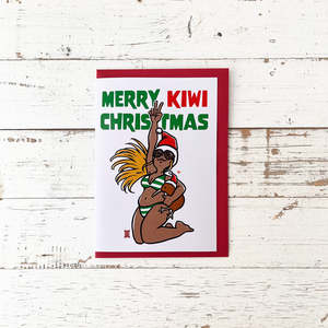 Books Stationery All: Merry Kiwi Beach Christmas - Greeting Card