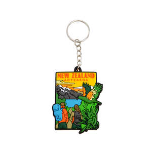 For Him: Silicone South Island Tramping Keyring