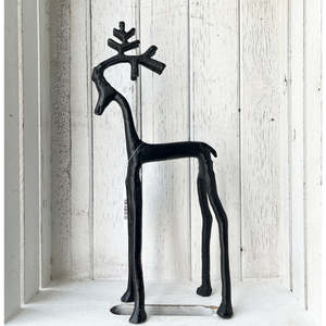 Christmas: Standing Metal Reindeer