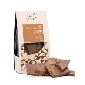 Chocolate Bark, Milk Chocolate & Biscoff