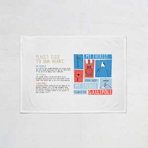 NZ Book Places In Our Heart Tea Towel